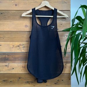 Black Gymshark Sheer Tank